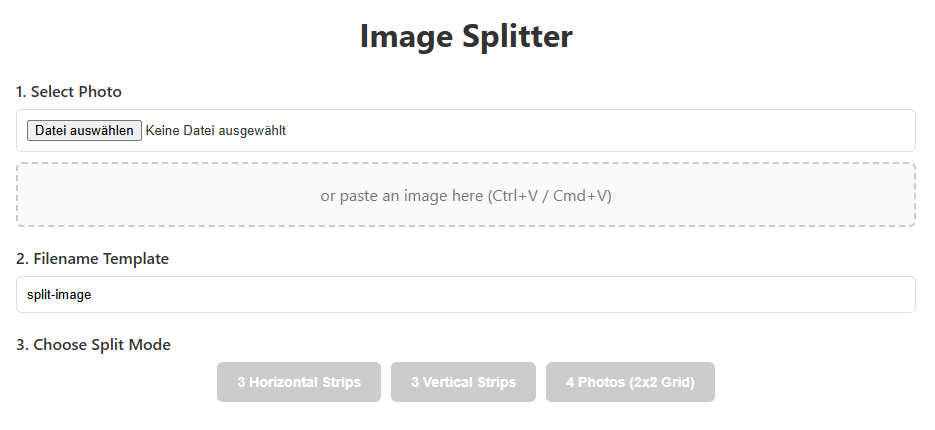 Photo Splitter
